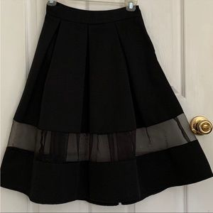 Express midi skirt with sheet panel